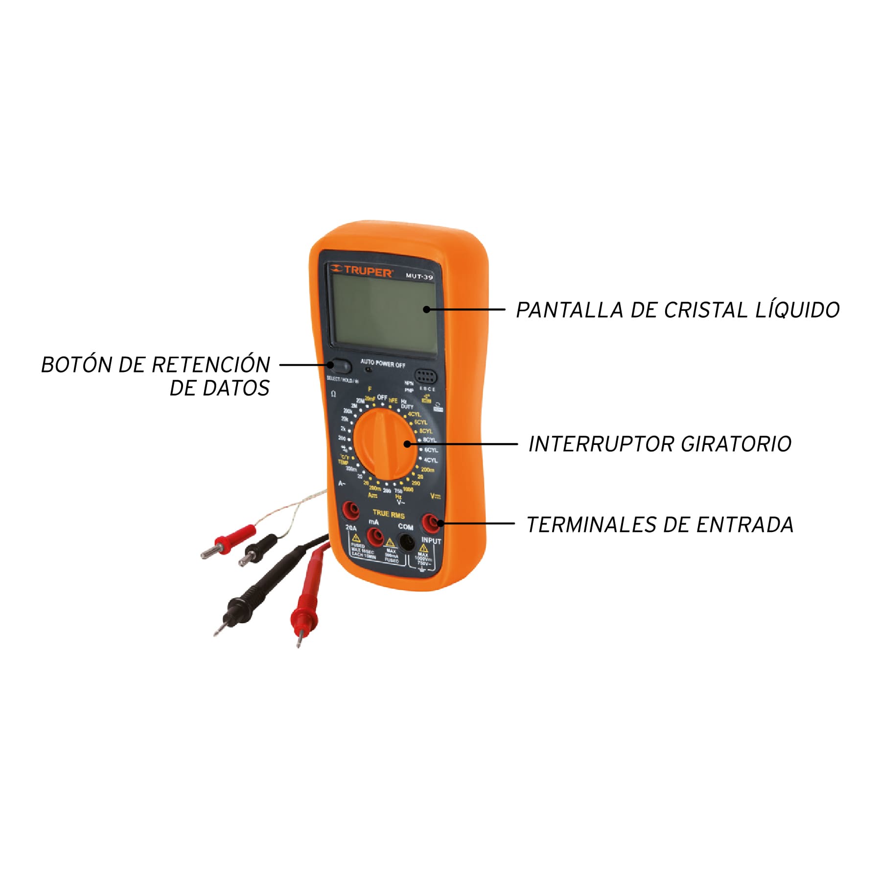 Multímetro digital profesional con RMS verdadero - Imagen 4