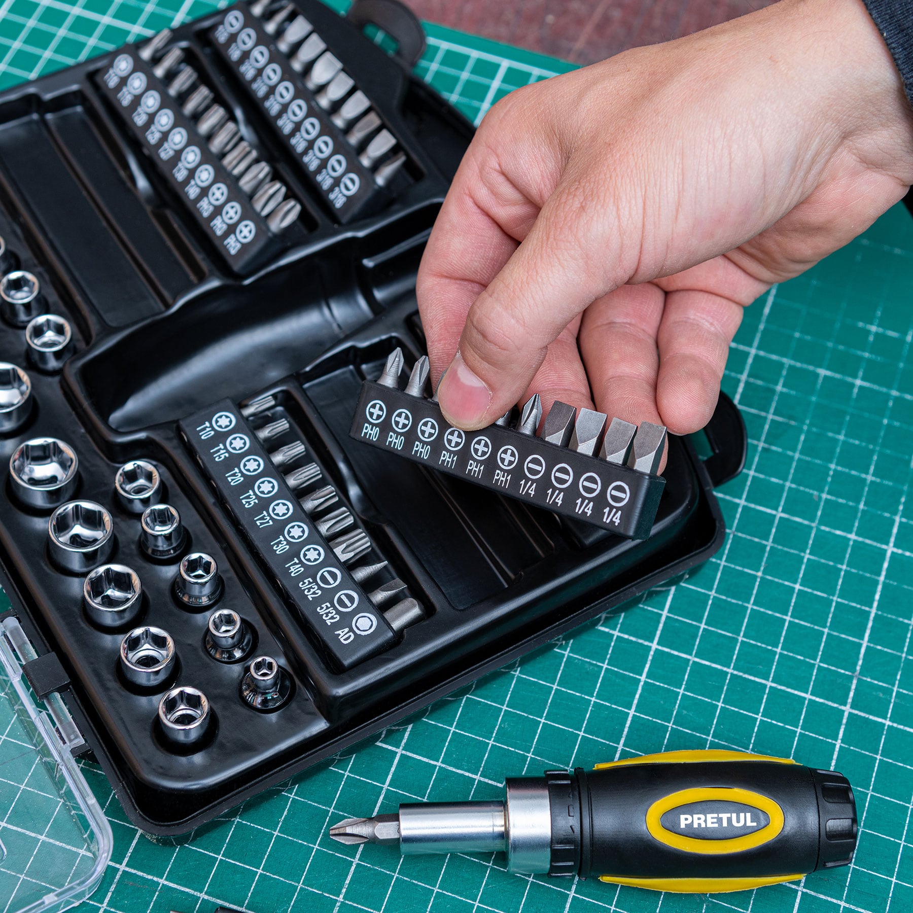 Set de destornillador y copas, 81 piezas - Imagen 2