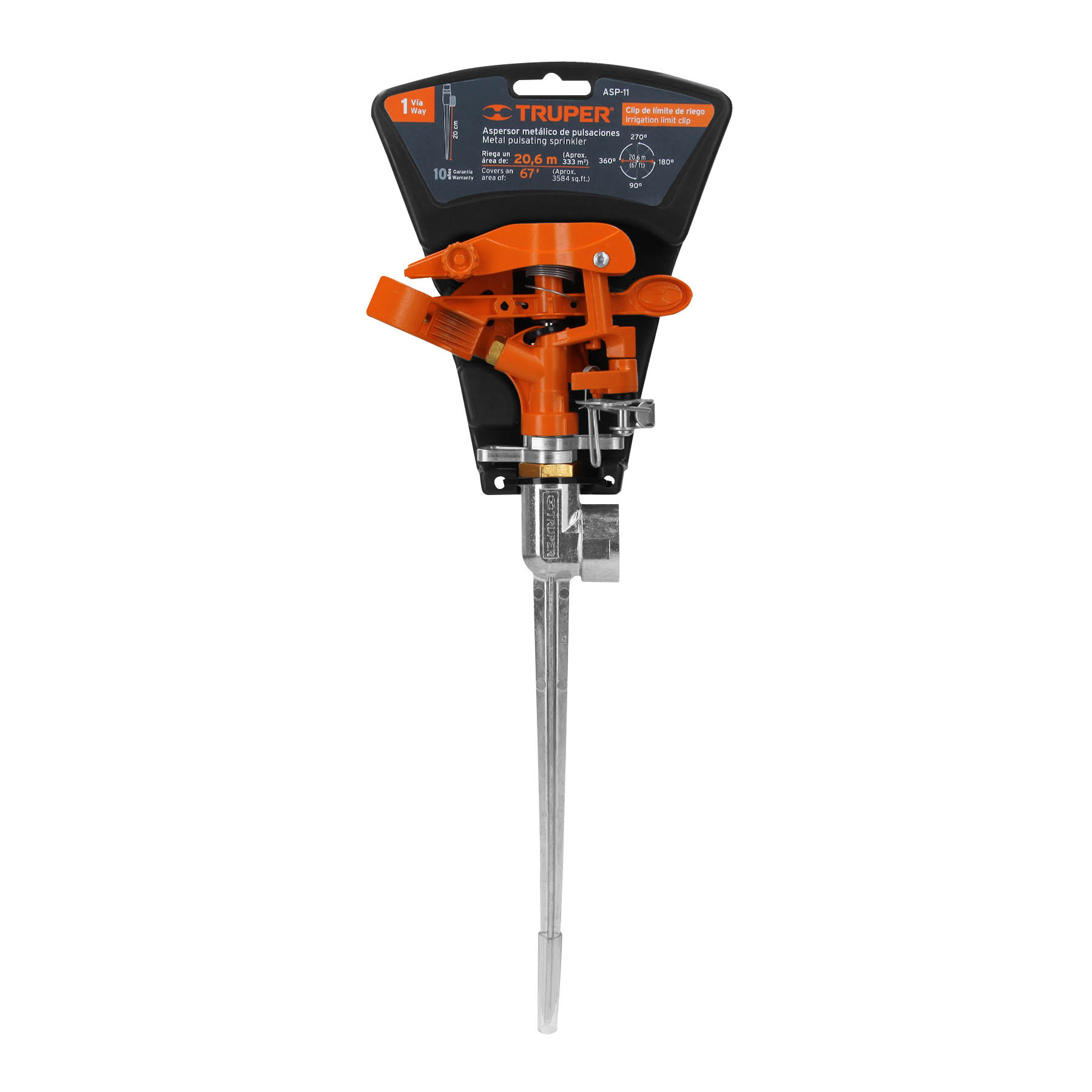 Aspersor metálico una vía estaca de 11" - Imagen 2