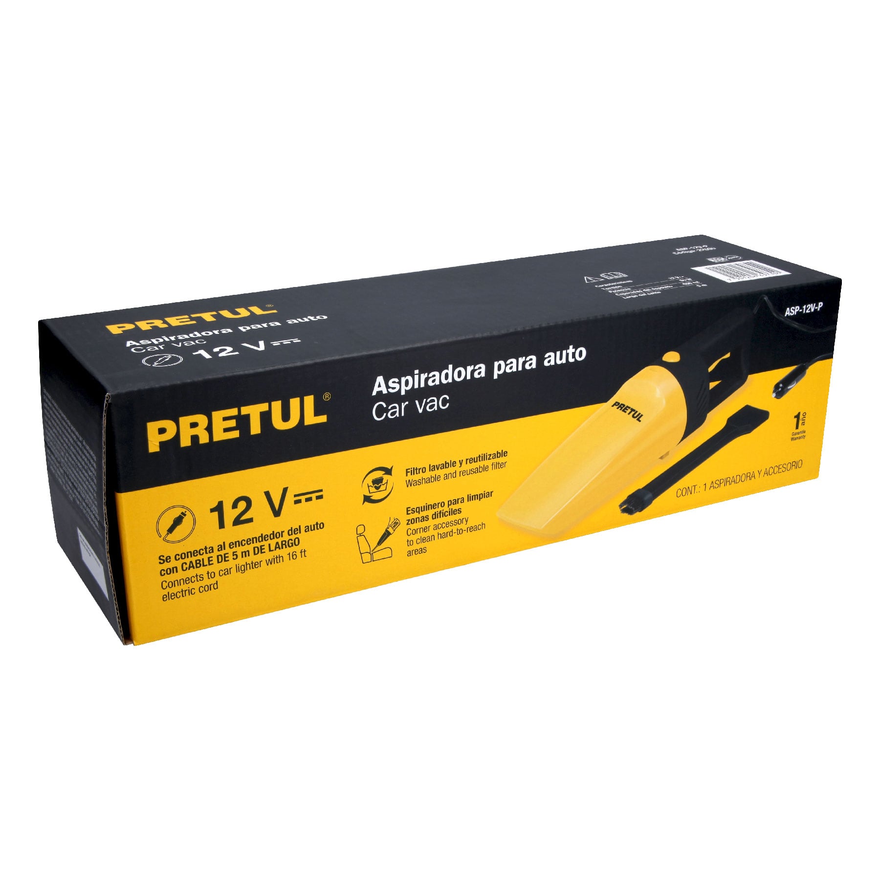 Aspiradora para auto de 12 volts Pretul - Imagen 2