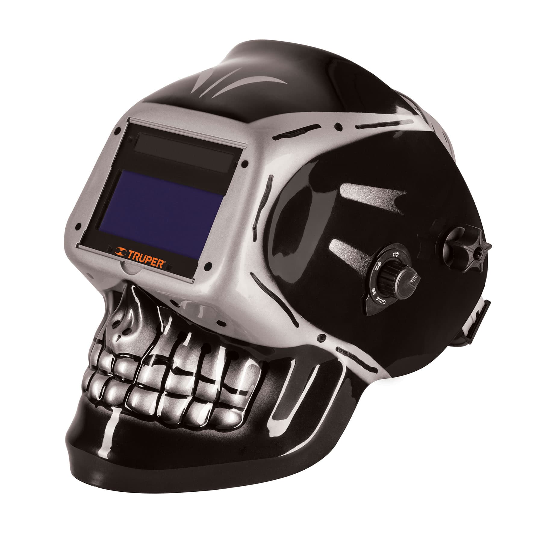 Careta modelo calavera electrónica para soldar sombra 9 a 13