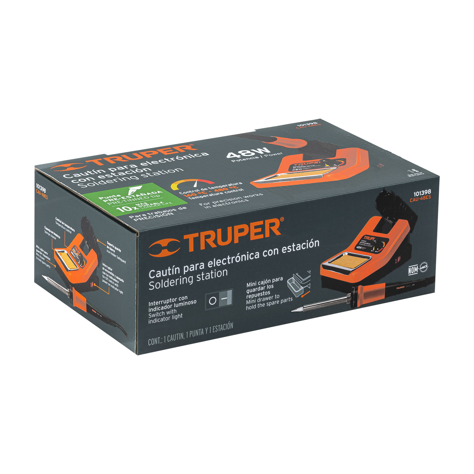 Cautín profesional con estación para electrónica de 48 Watts - Imagen 3