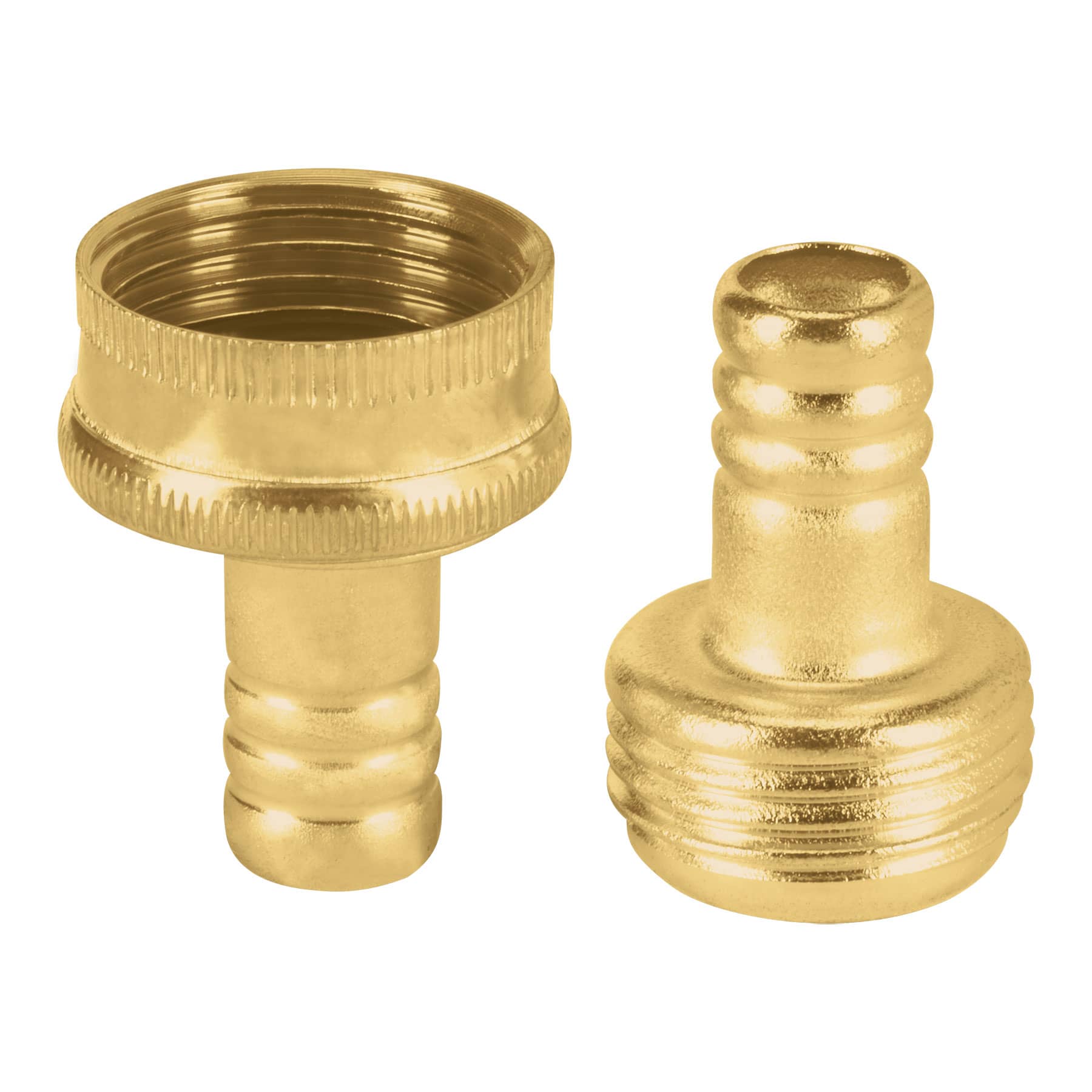 Conectores macho y hembra 1/2" de latón Pretul