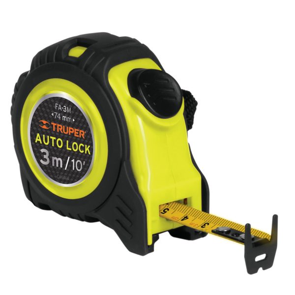 Flexómetro Auto Lock 3 m cinta 16 mm