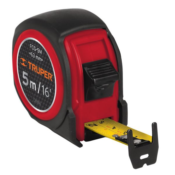 Flexómetro compacto con grip 5 m cinta 19 mm