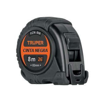 Flexómetro Cinta Negra 8 m cinta 27 mm