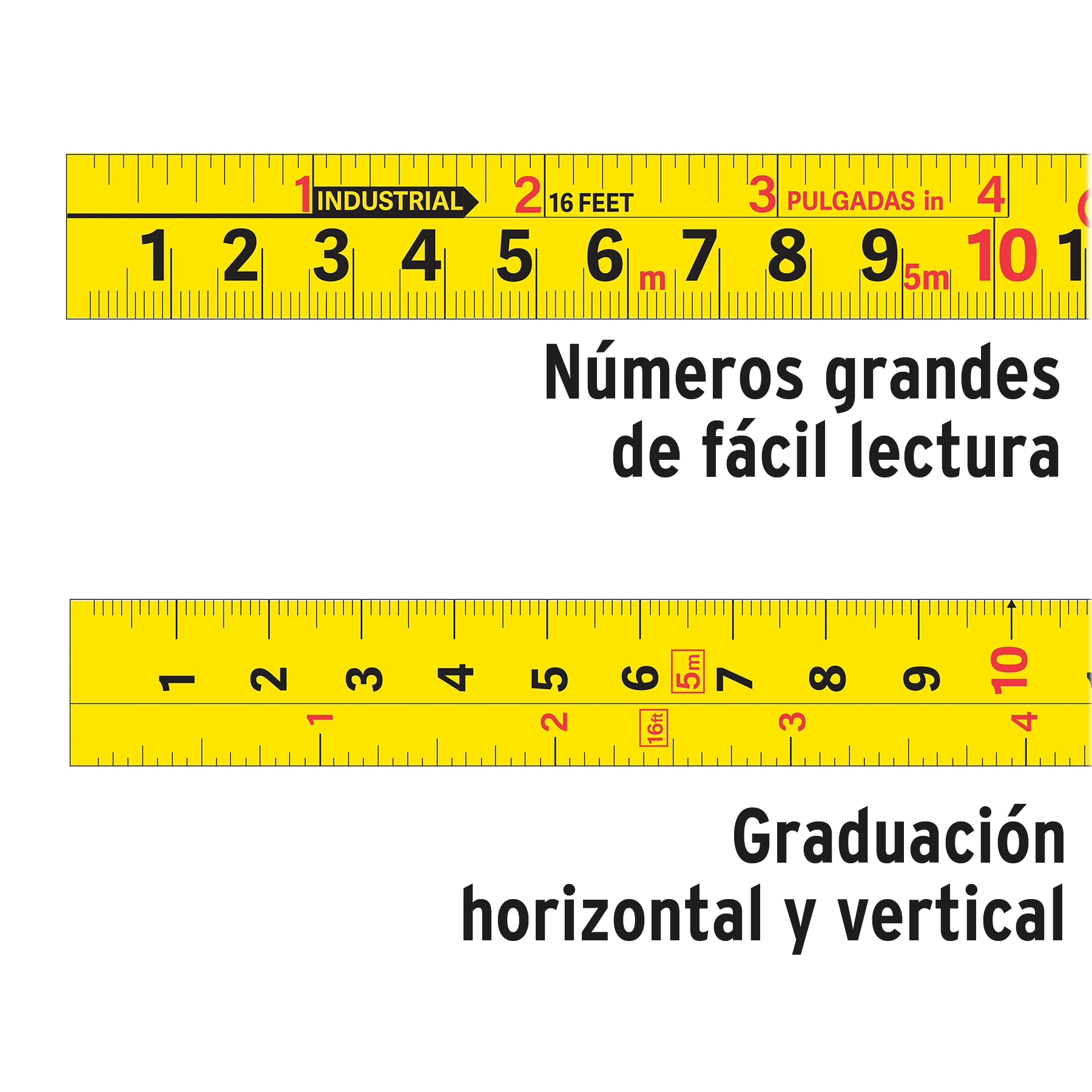 Flexómetro industrial 8 m cinta 25 mm - Imagen 3