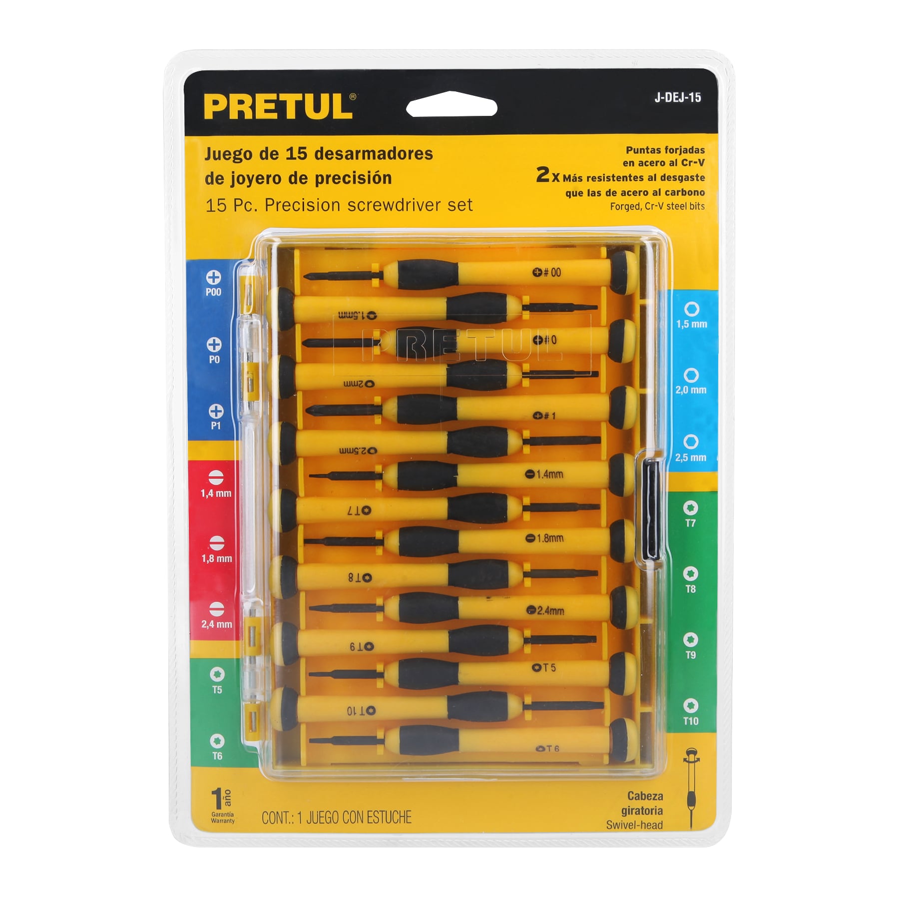 Juego con 15 desarmadores de precisión pretul - Imagen 3