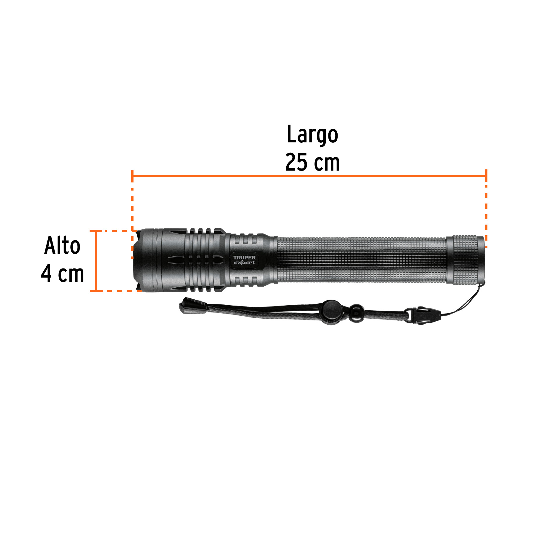 Linterna LED recargable de aluminio 2000 lm Truper Expert - Imagen 3