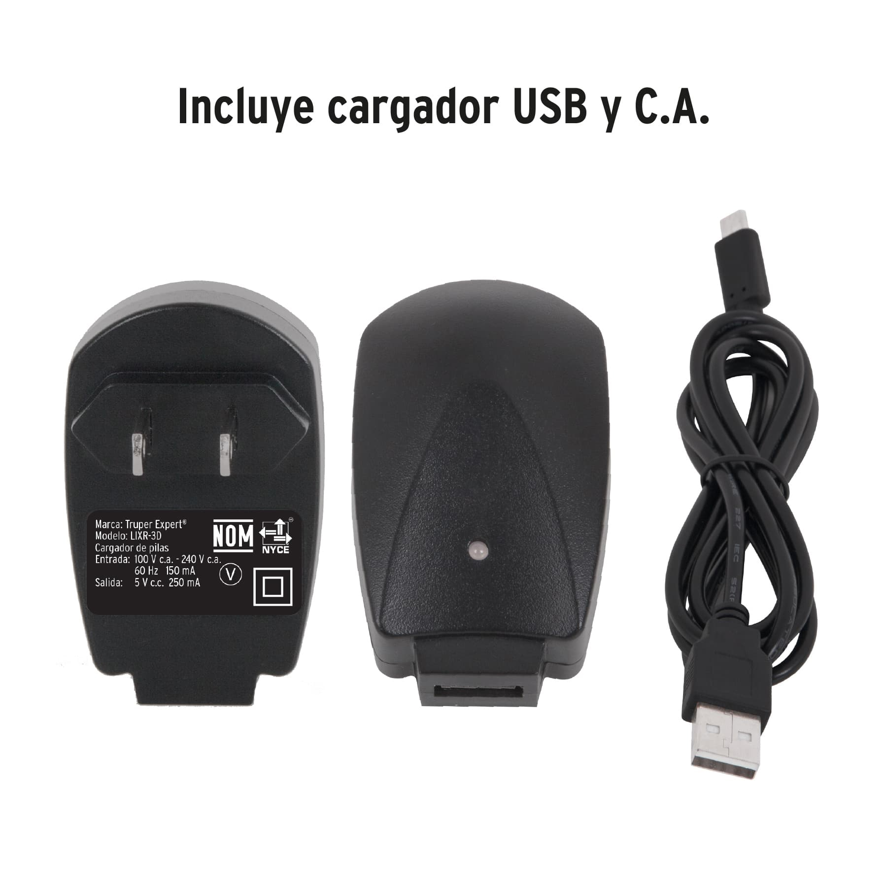 Linterna LED recargable de aluminio 2000 lm Truper Expert - Imagen 4