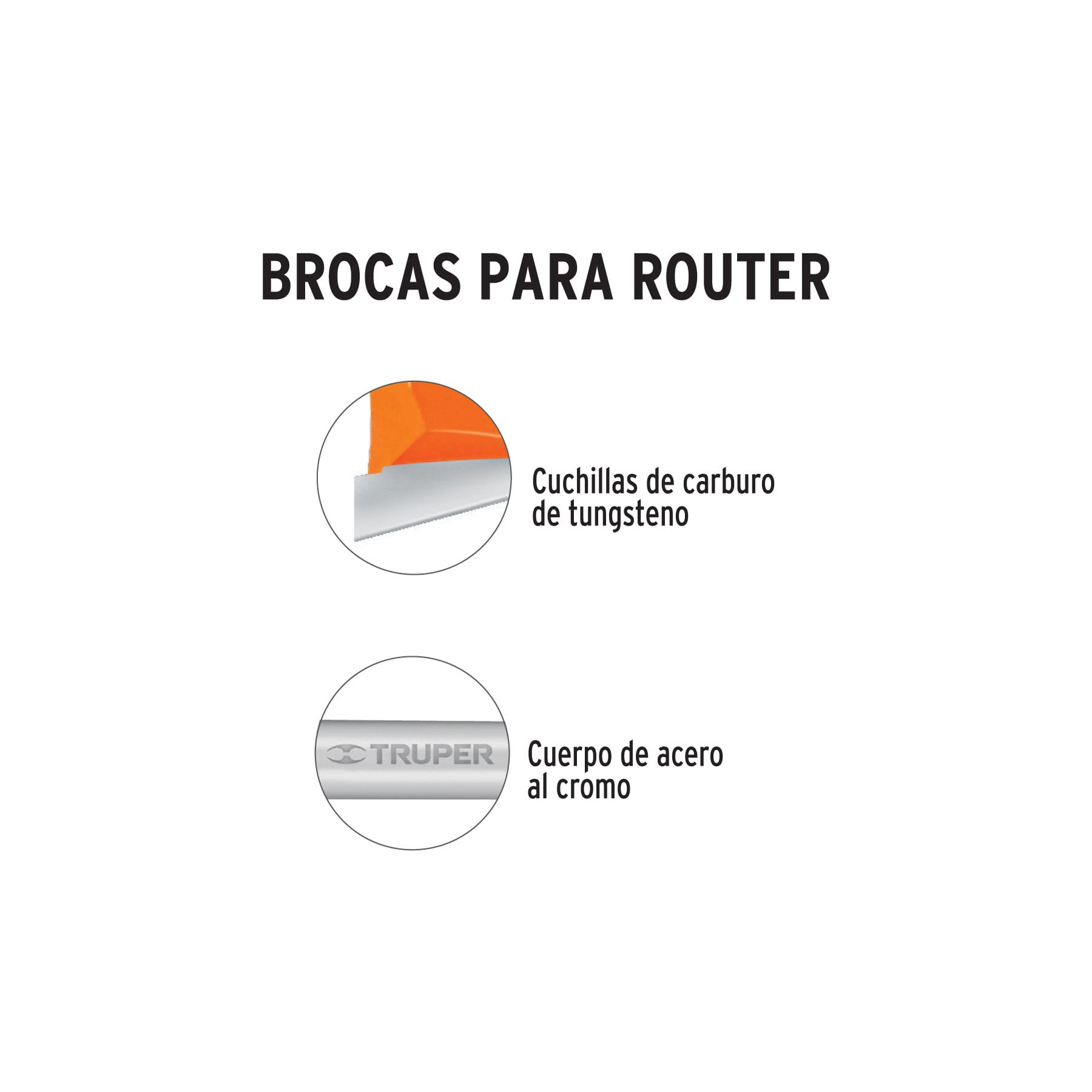 Broca para router recta 2 filos 5/16" - Imagen 3