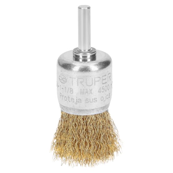 Carda de copa 1-1/8" alambre grueso para taladro Truper