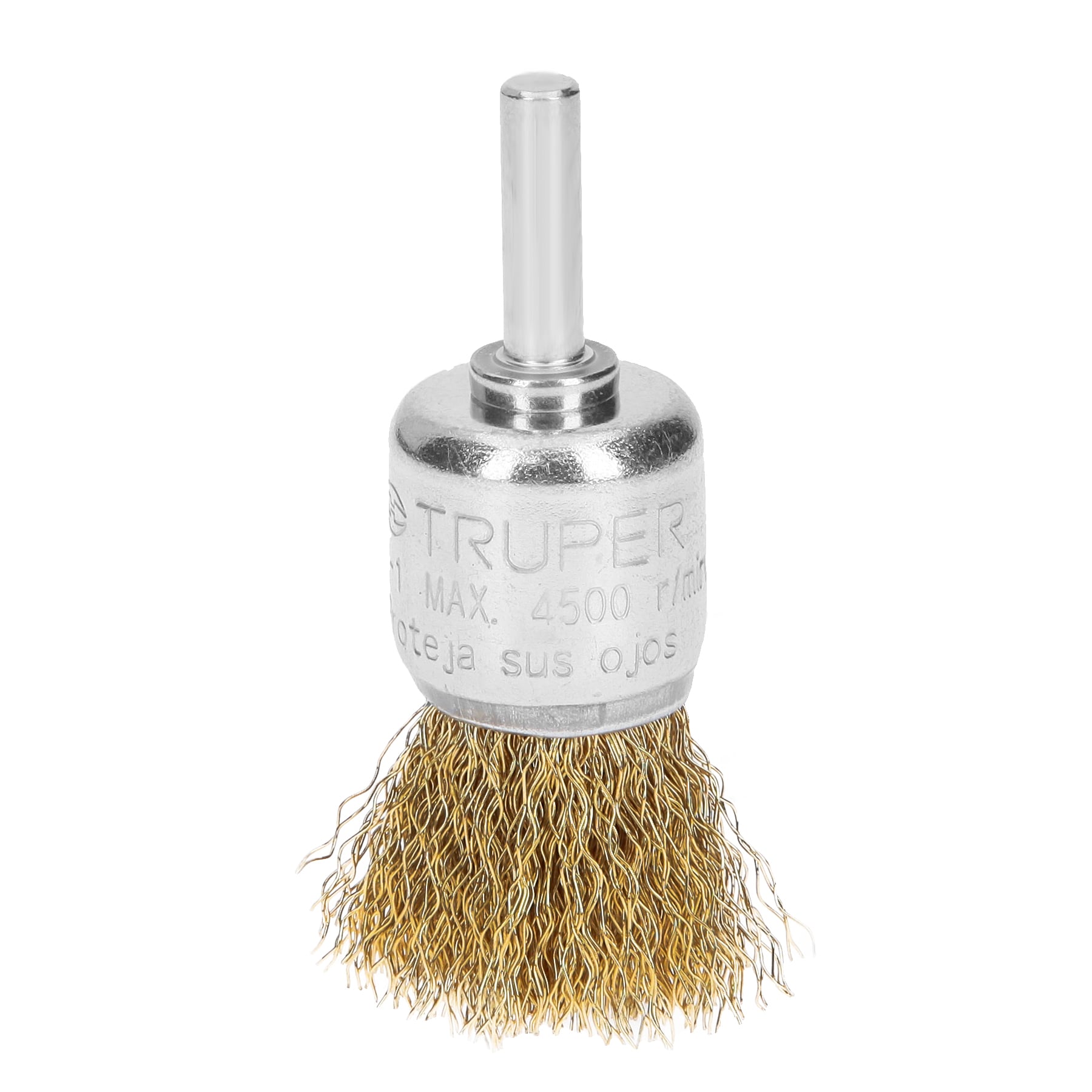 Carda de copa 1" alambre grueso para taladro Truper