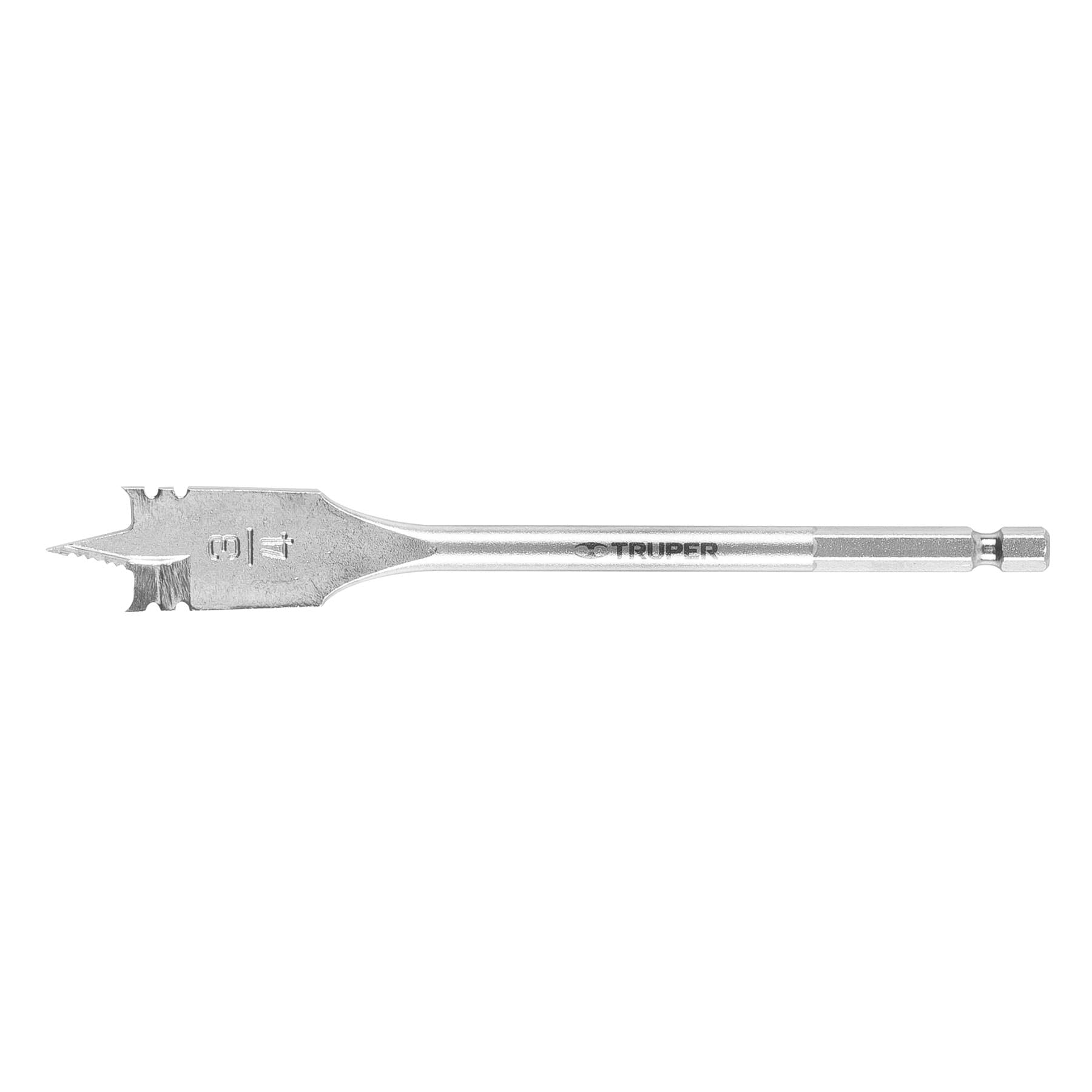 Broca plana de manita 3/4" Truper