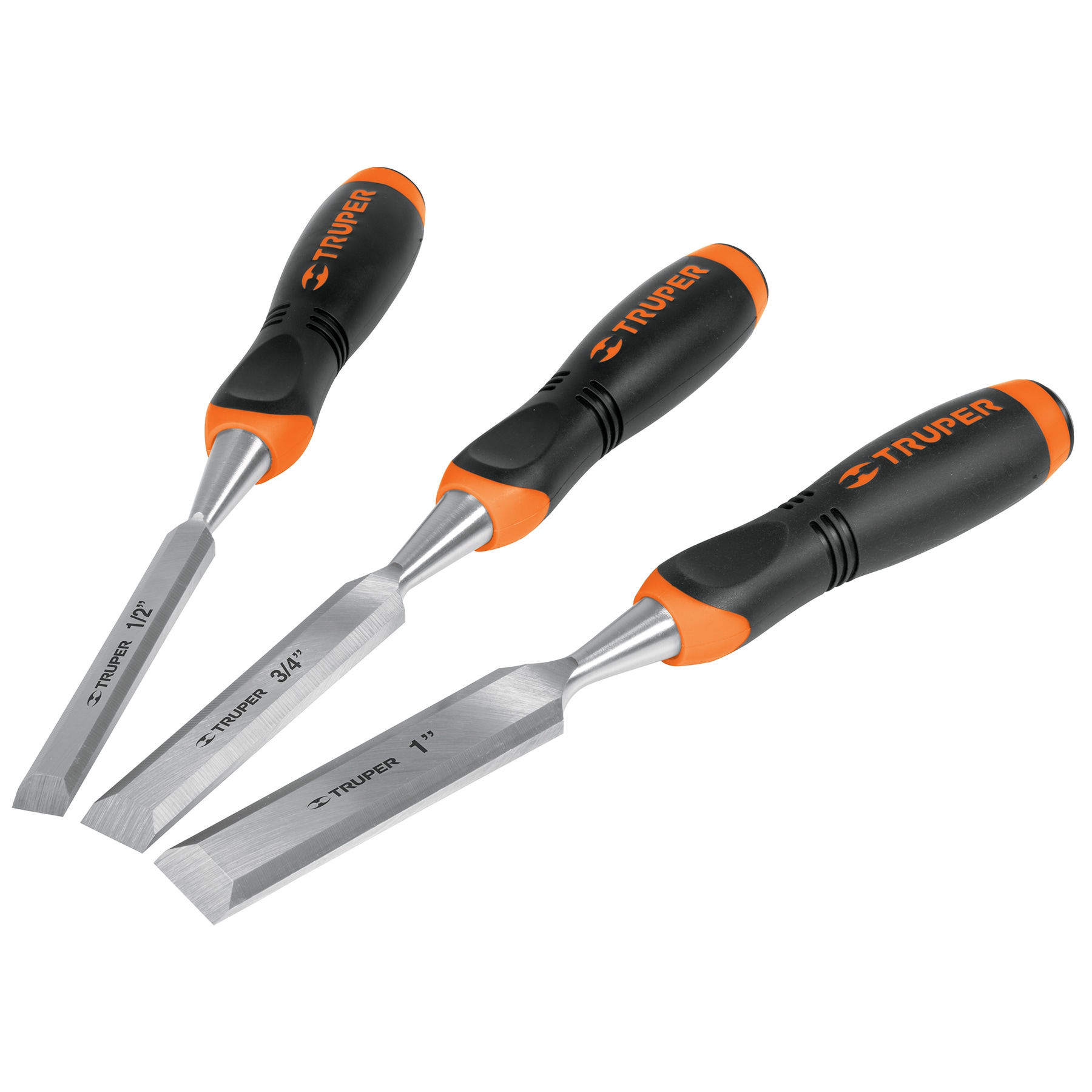 Juego de 3 formones mango Comfort Grip Truper