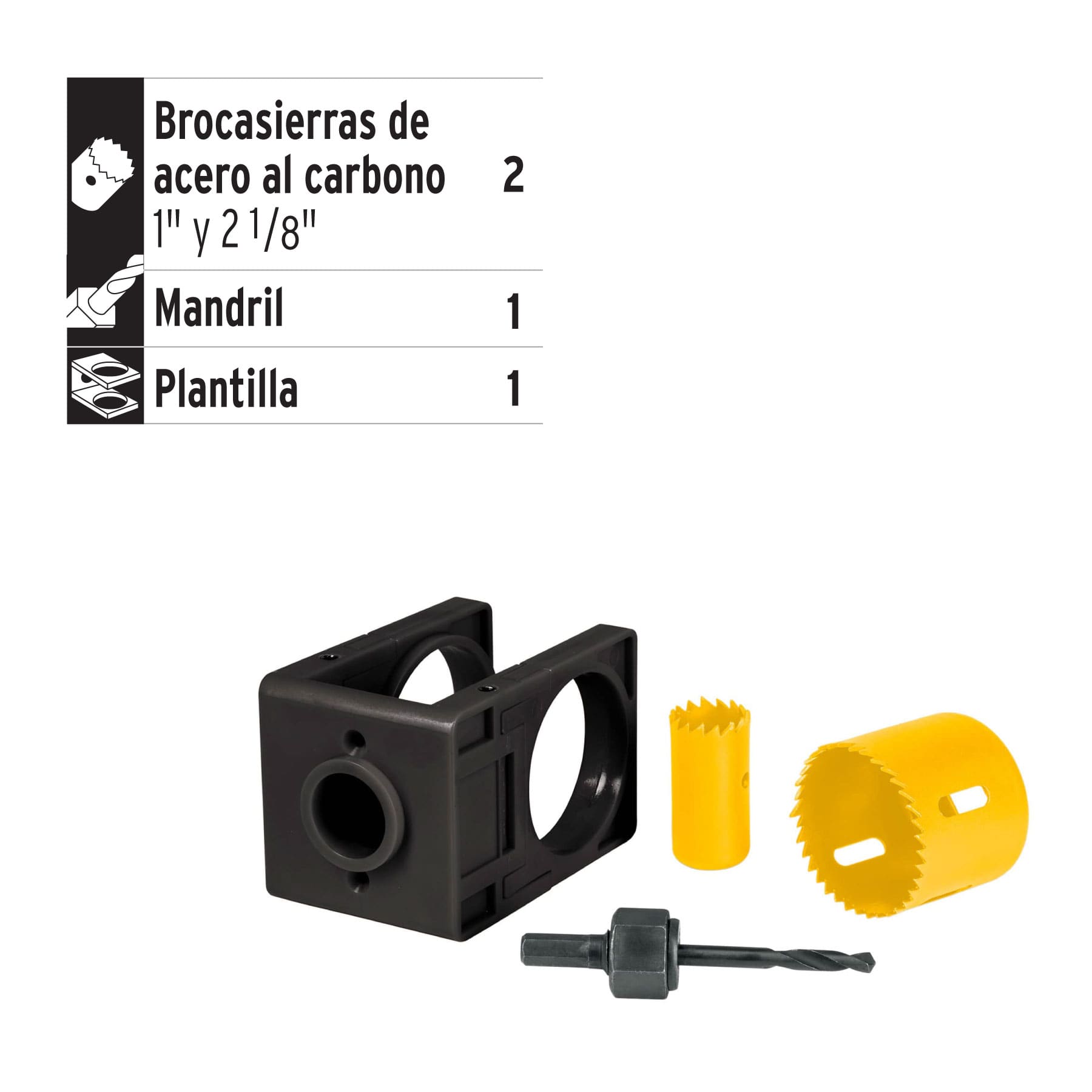 Juego de 4 piezas para instalar cerraduras Pretul - Imagen 3