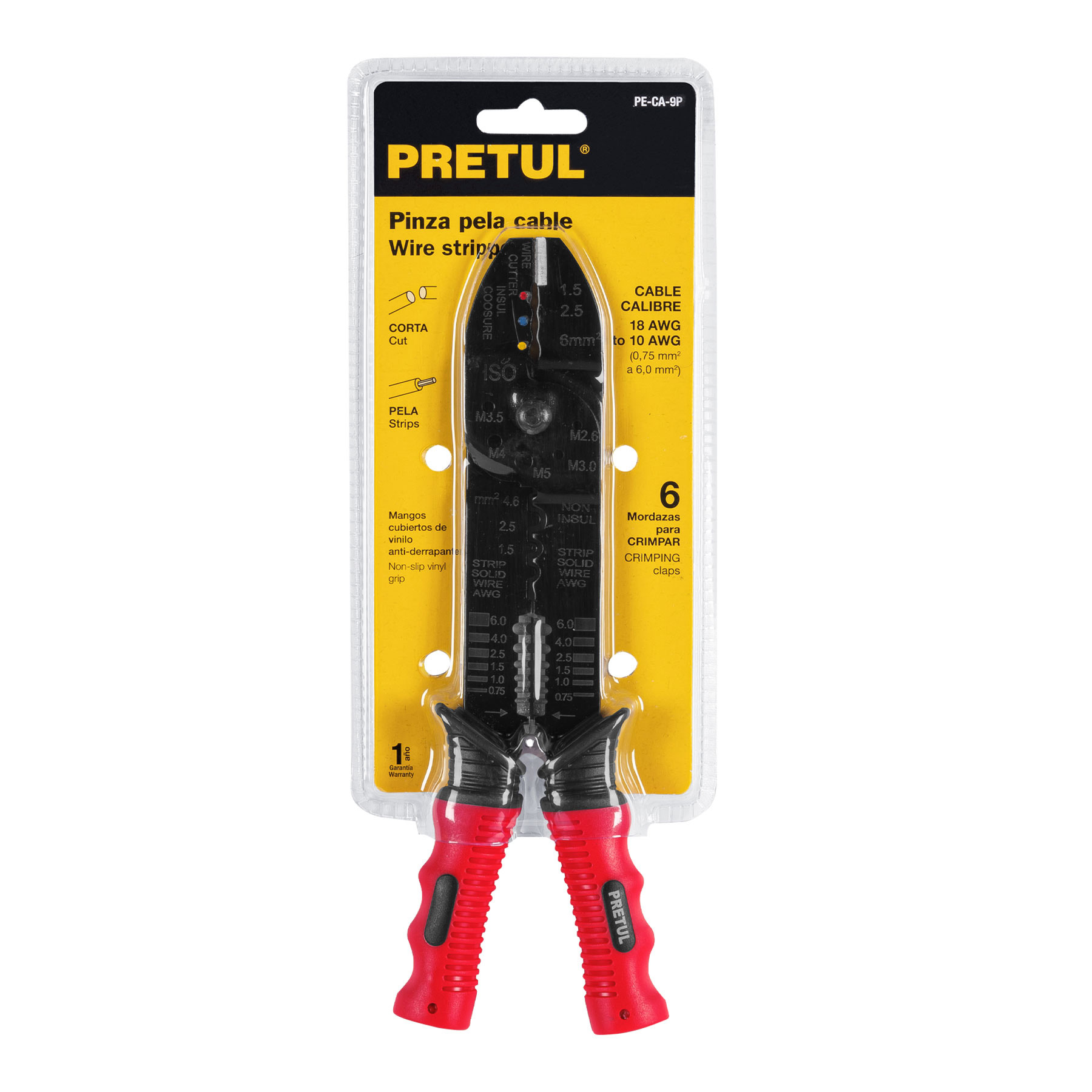 Pinza pelacable 9" Pretul - Imagen 2