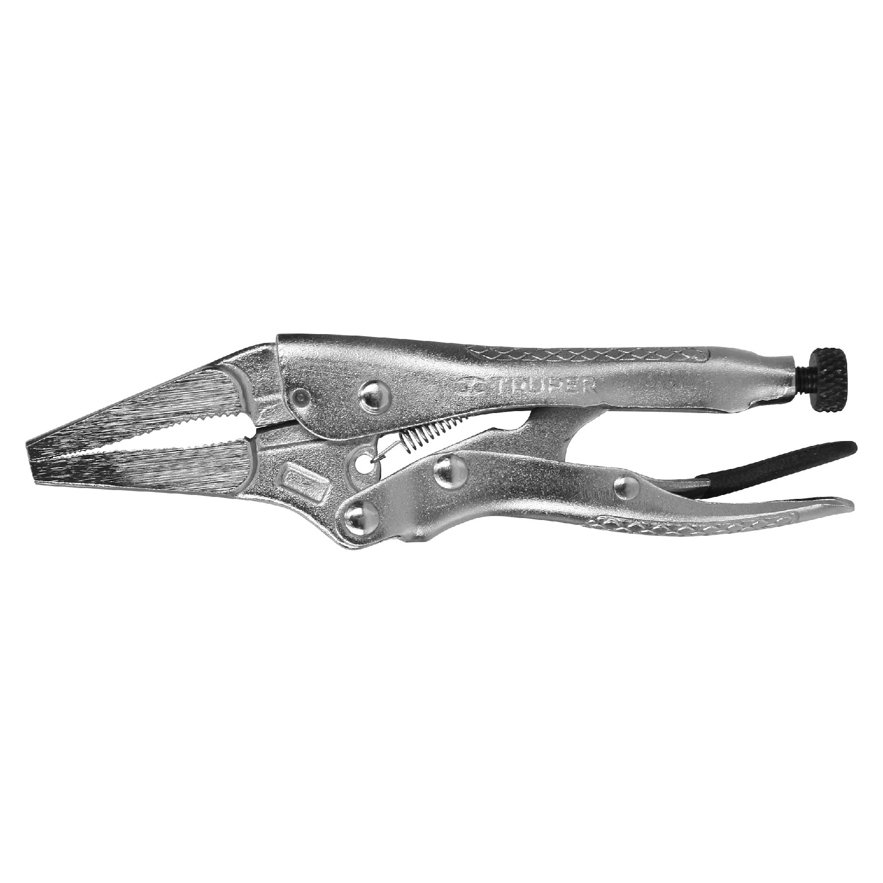 Pinza de presión 4" punta larga Truper