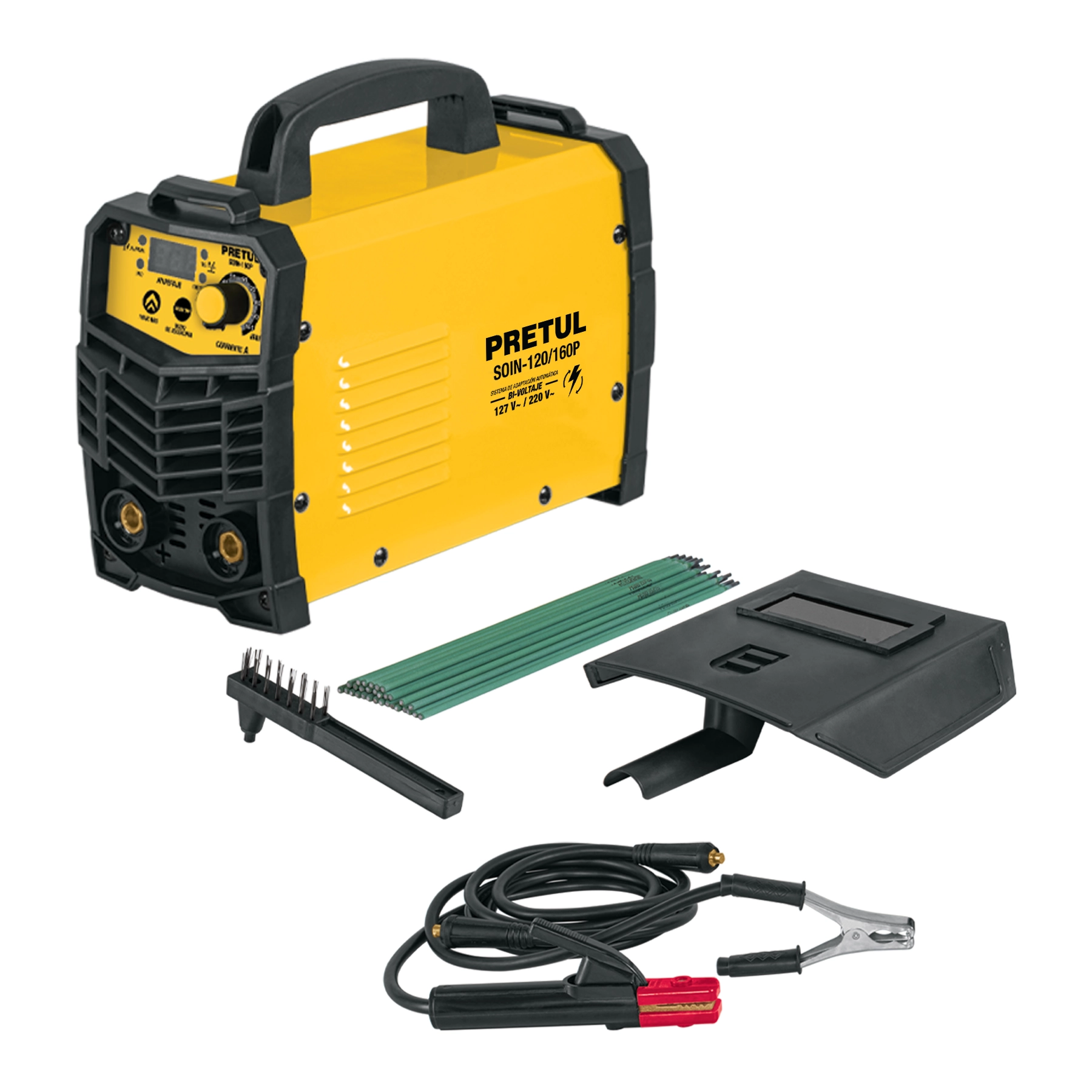 Soldadora inversora 160 A Bi-voltaje 127/220 V Pretul