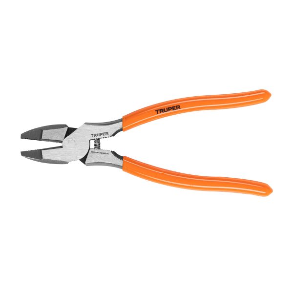 Pinza para electricista 8" alta palanca mango PVC