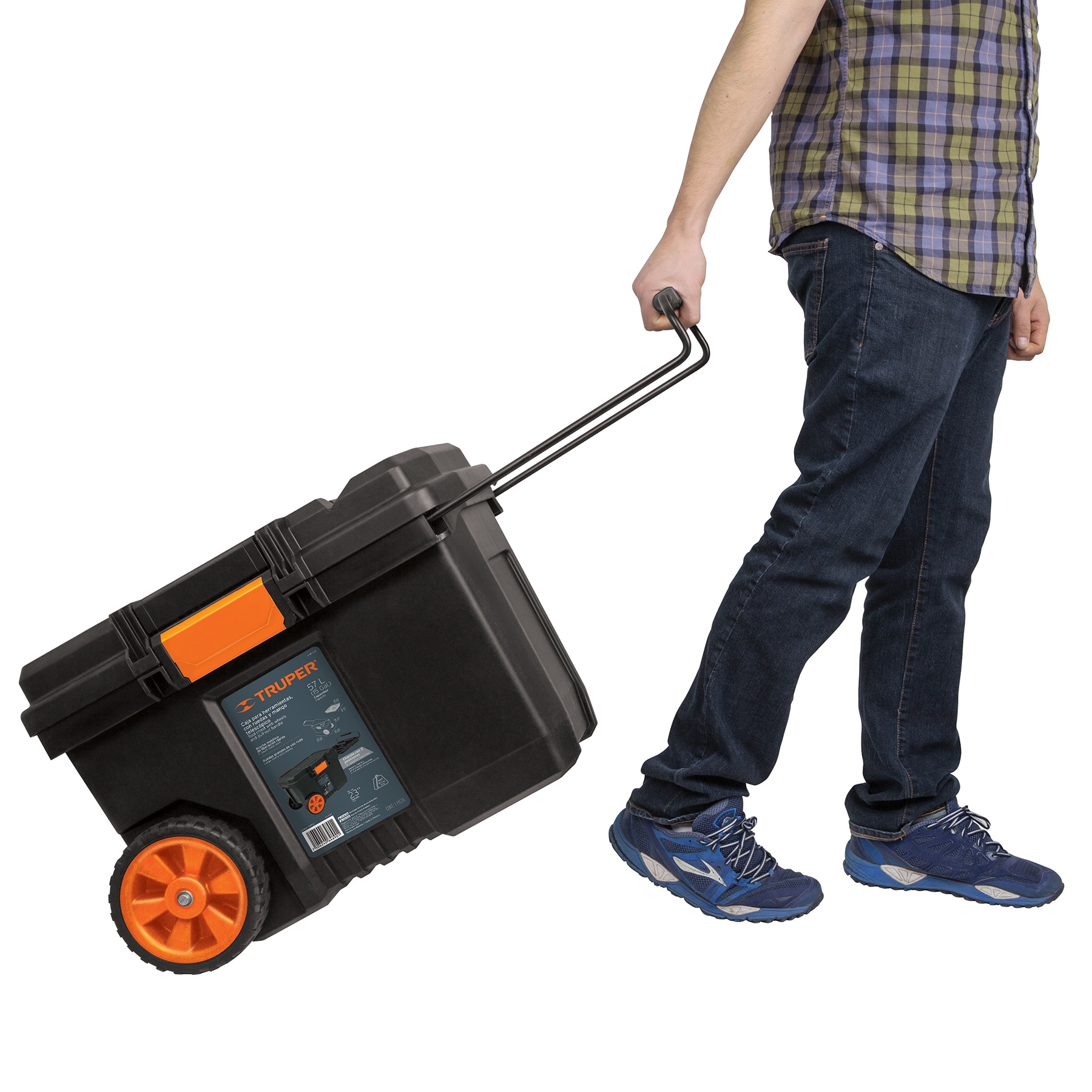 Caja para herramienta de 23" con ruedas y mango telescópico - Imagen 4