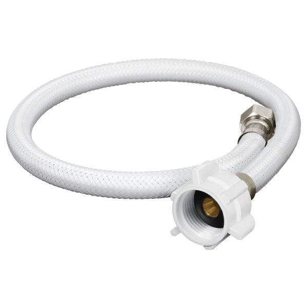 Manguera vinilo 40cm lavabo/fregadero con plást 1/2"x3/8"