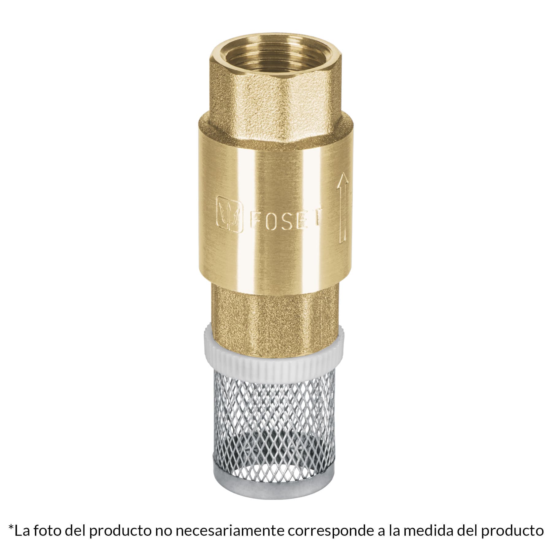 Pichancha con rejilla acero inoxidable 1" Foset