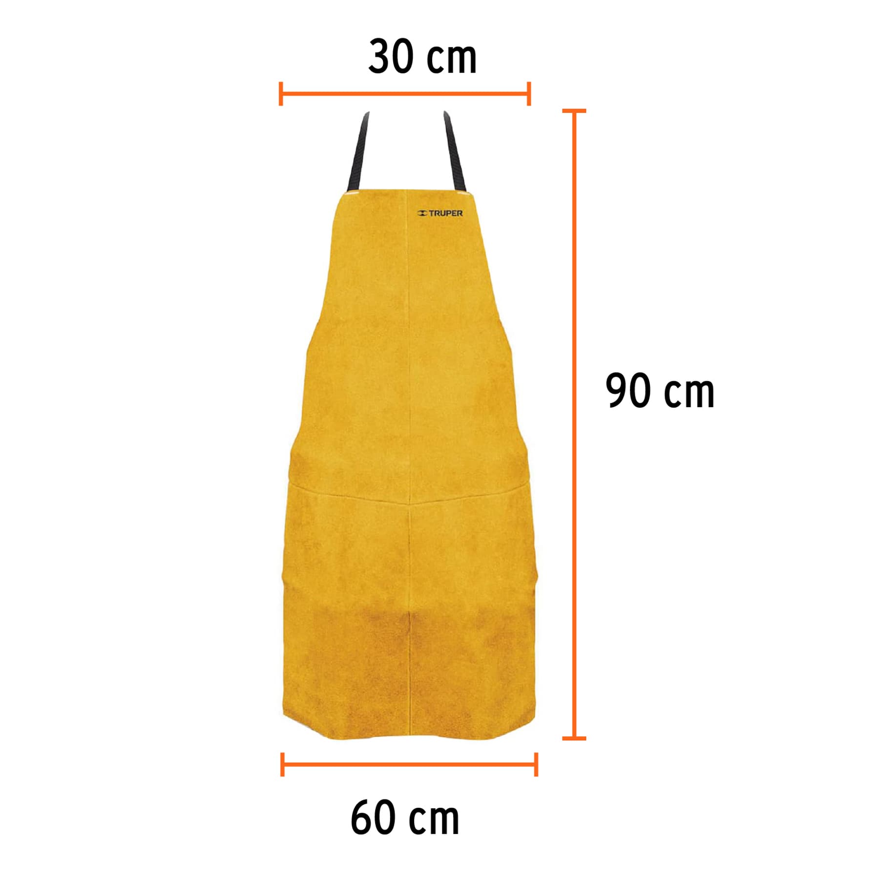 Protección para soldar peto de carnaza Truper - Imagen 2