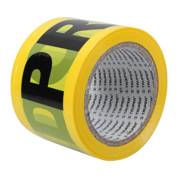 Rollo de 100 m de cinta delimitadora "Prohibido" Truper