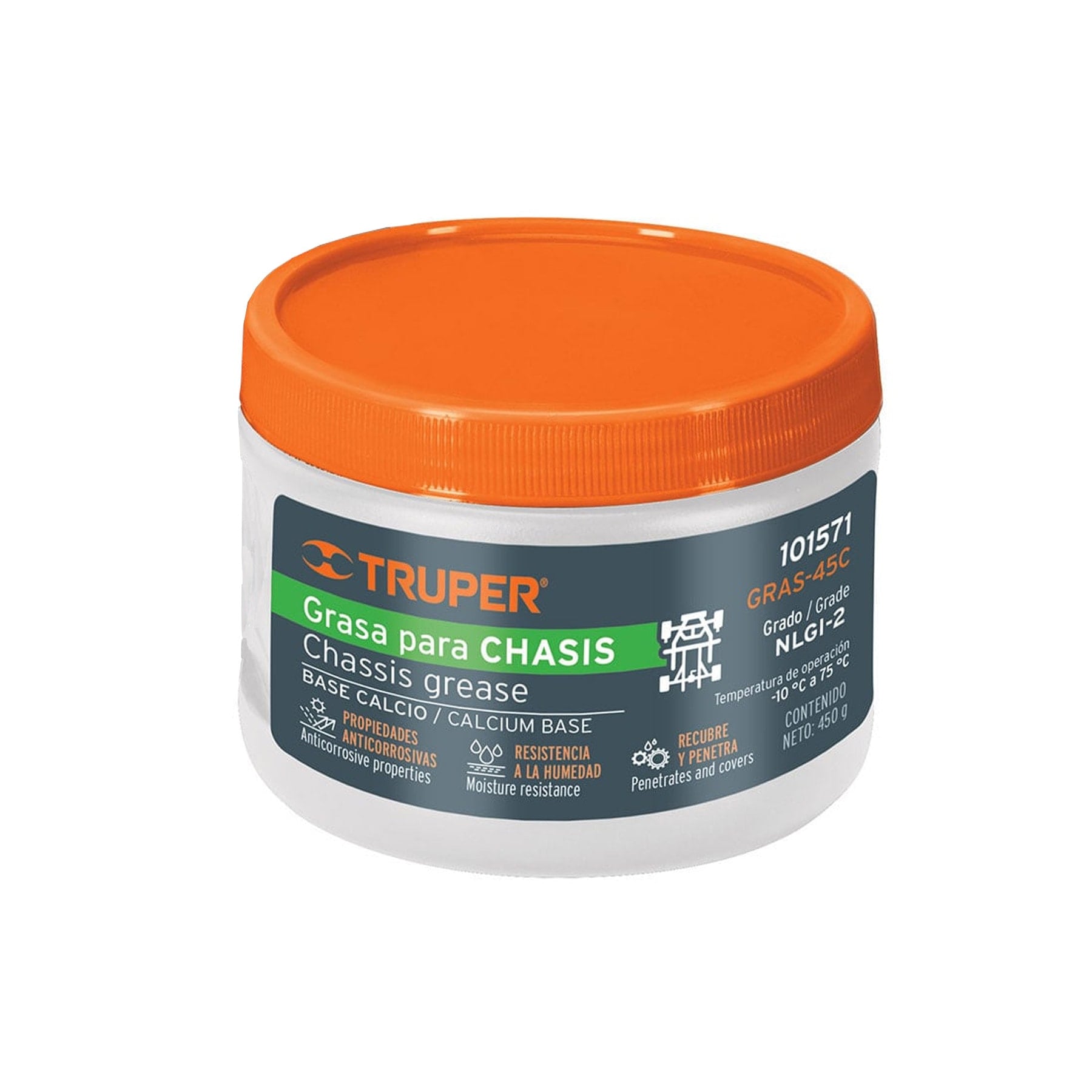 Grasa de calcio para chasis 450 g Truper