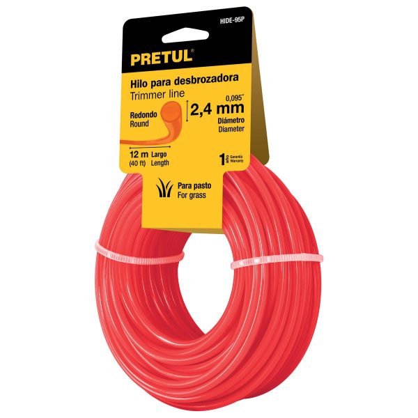 Rollo de hilo para desbrozadora 2.4 mm x 12 m Pretul