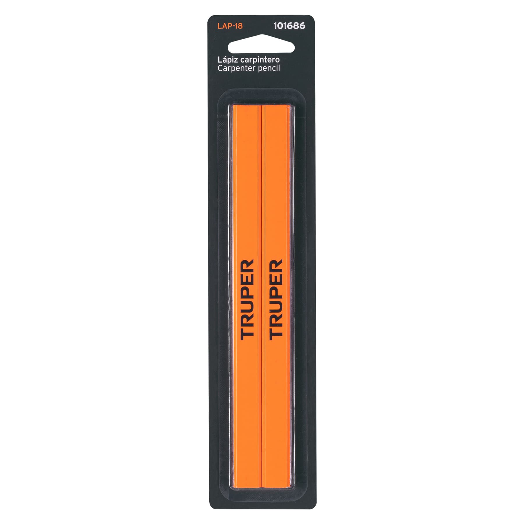 Blíster con 2 lápices de 18 cm para carpintero Truper - Imagen 2