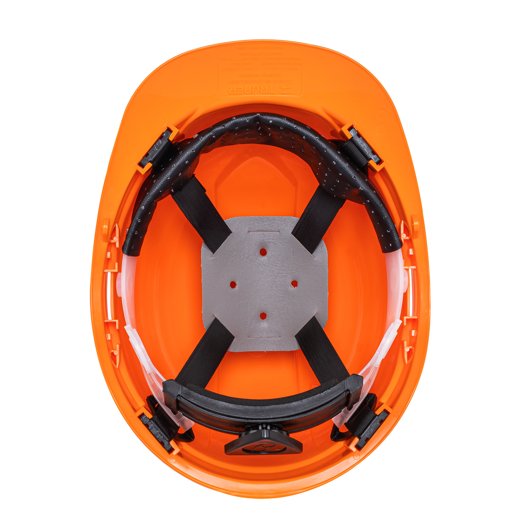 Casco de seguridad ajuste de matraca naranja Truper - Imagen 3
