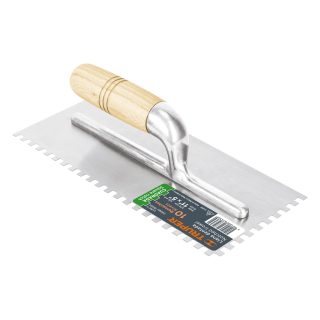 Llana dentado cuadrado 11" 10 remaches mango madera