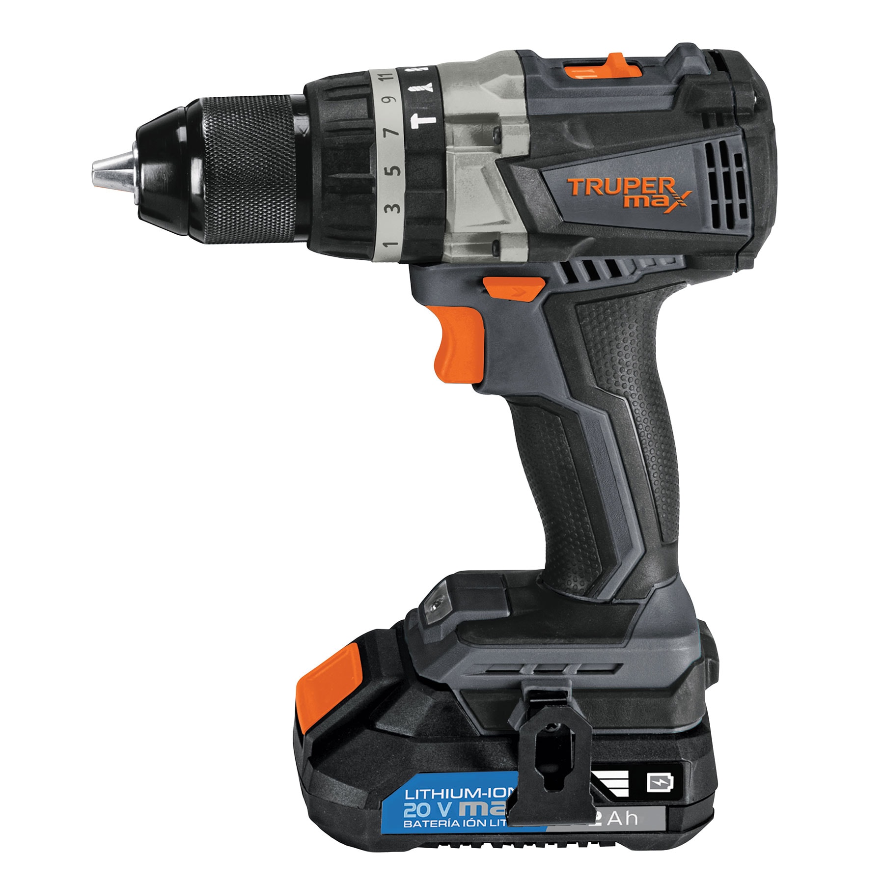 Barreno y Rotomartillo inalámbrico 1/2" 20V sin carbones Truper MAX