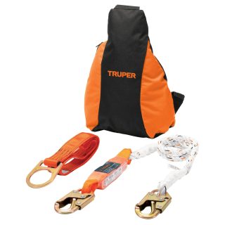 Kit contra caídas con arnés de un anillo ANSI Truper