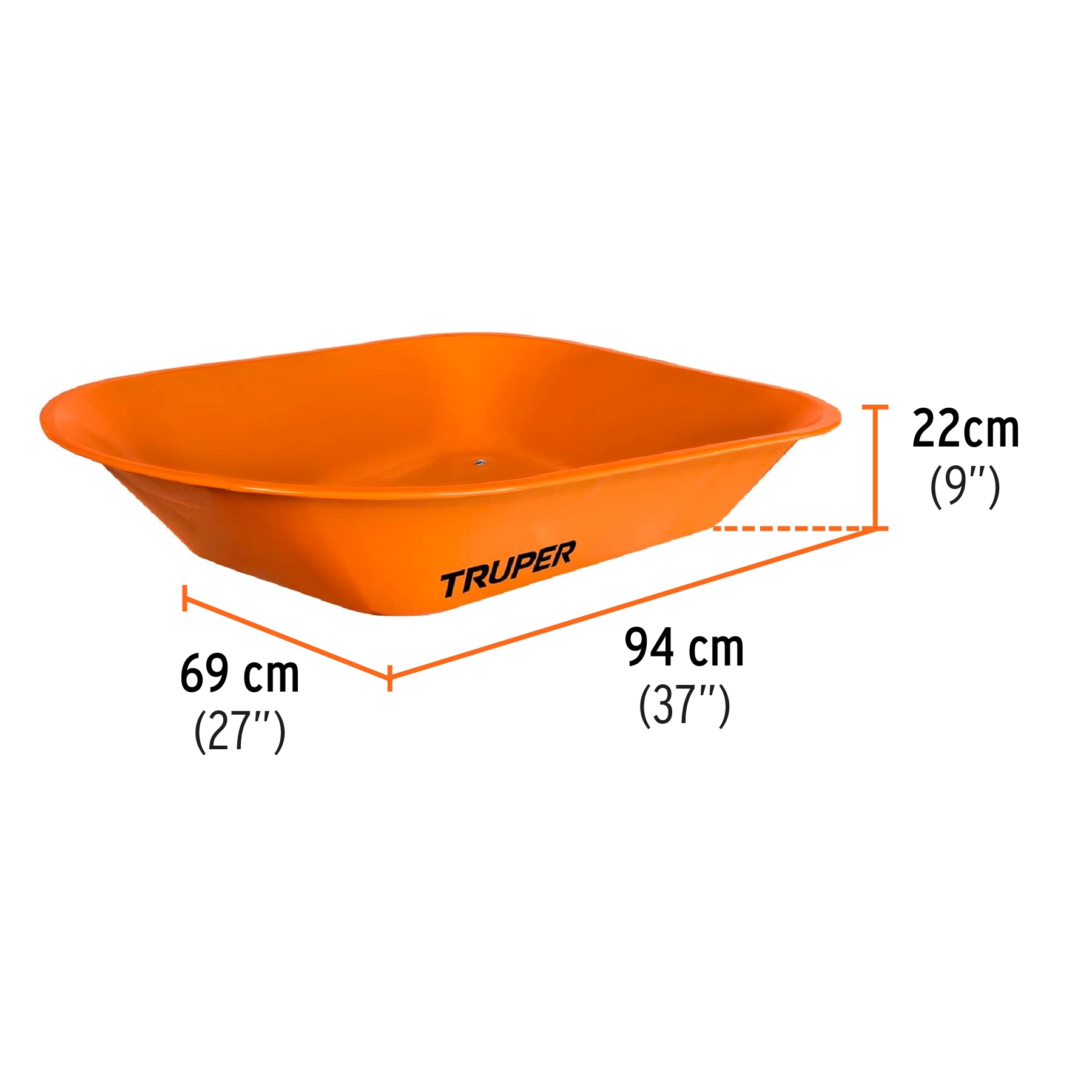 Carretilla 4.5 ft3 Neumática bastidor tubular Truper - Imagen 5