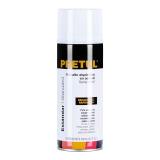Pintura en aerosol blanco brillante 400ml Pretul