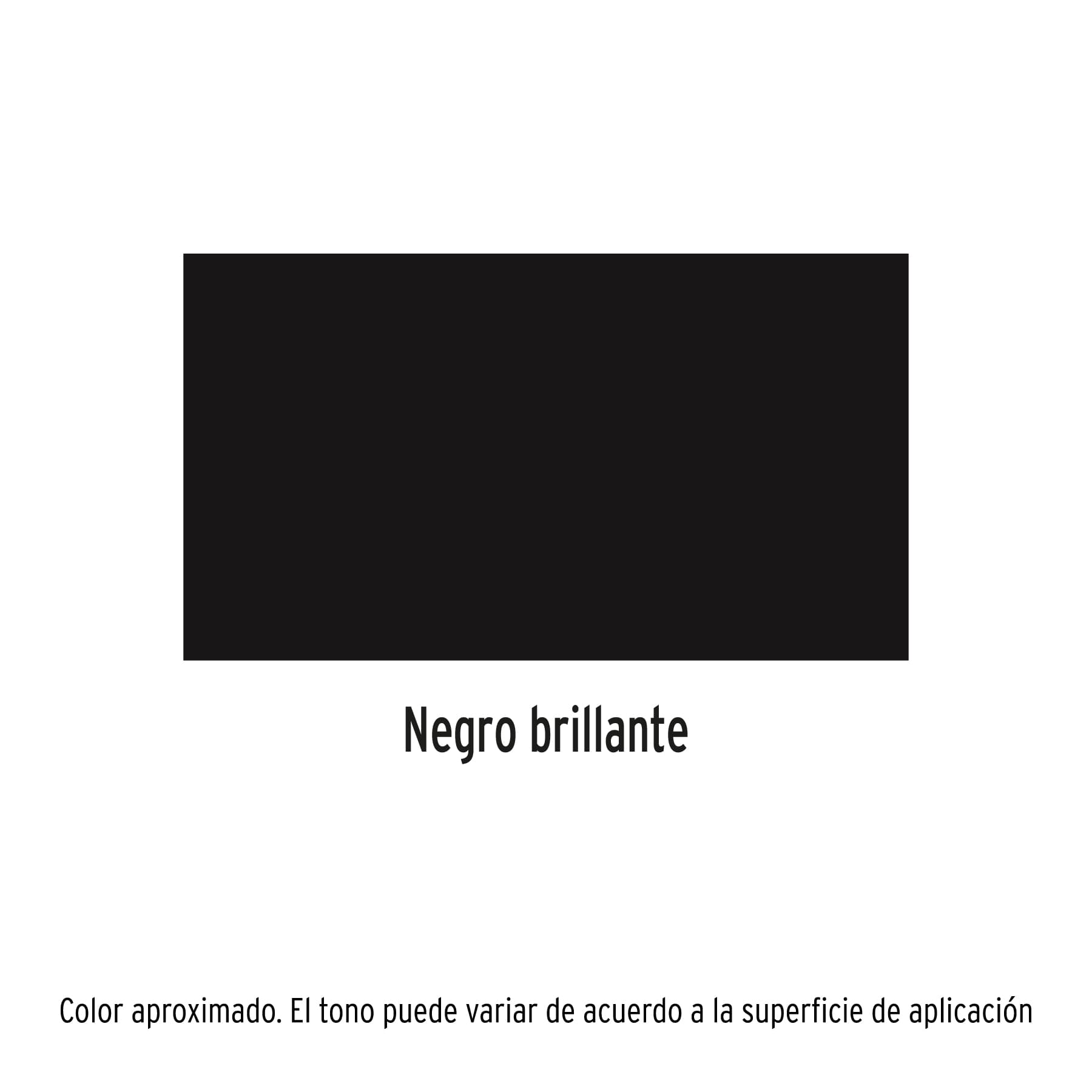 Pintura en aerosol negro brillante 400ml Pretul - Imagen 2