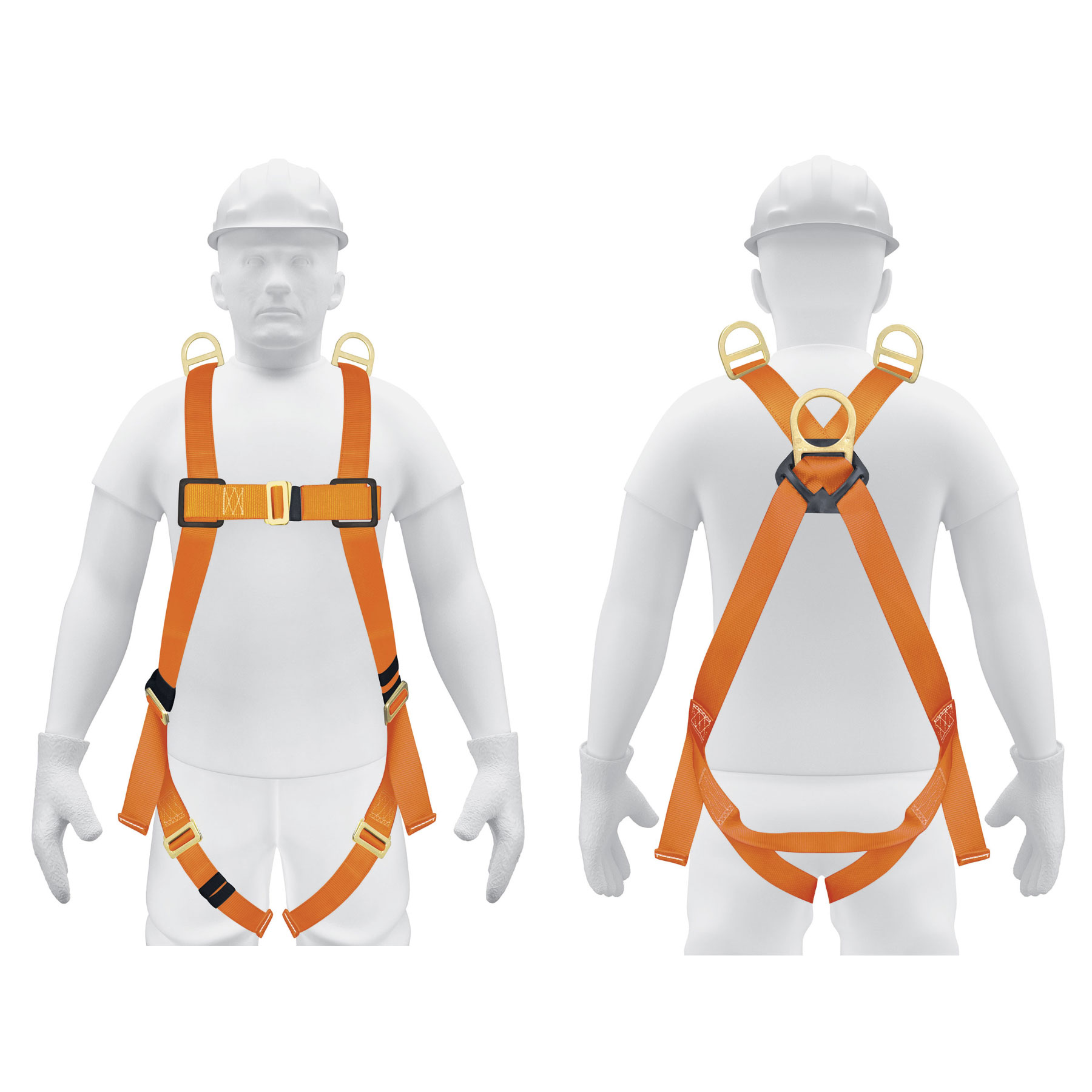 Arnés de cuerpo completo con 3 anillos Truper