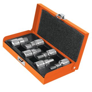Juego de 6 copas raíz 1/2" punta hexagonal mm