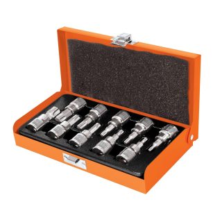 Juego de 10 copas raíz 3/8" punta torx