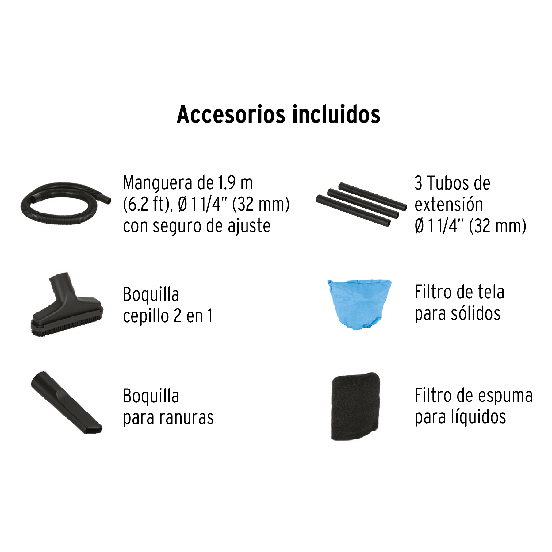 Aspiradora de sólidos y líquidos de 4 gal plástica Truper - Imagen 4