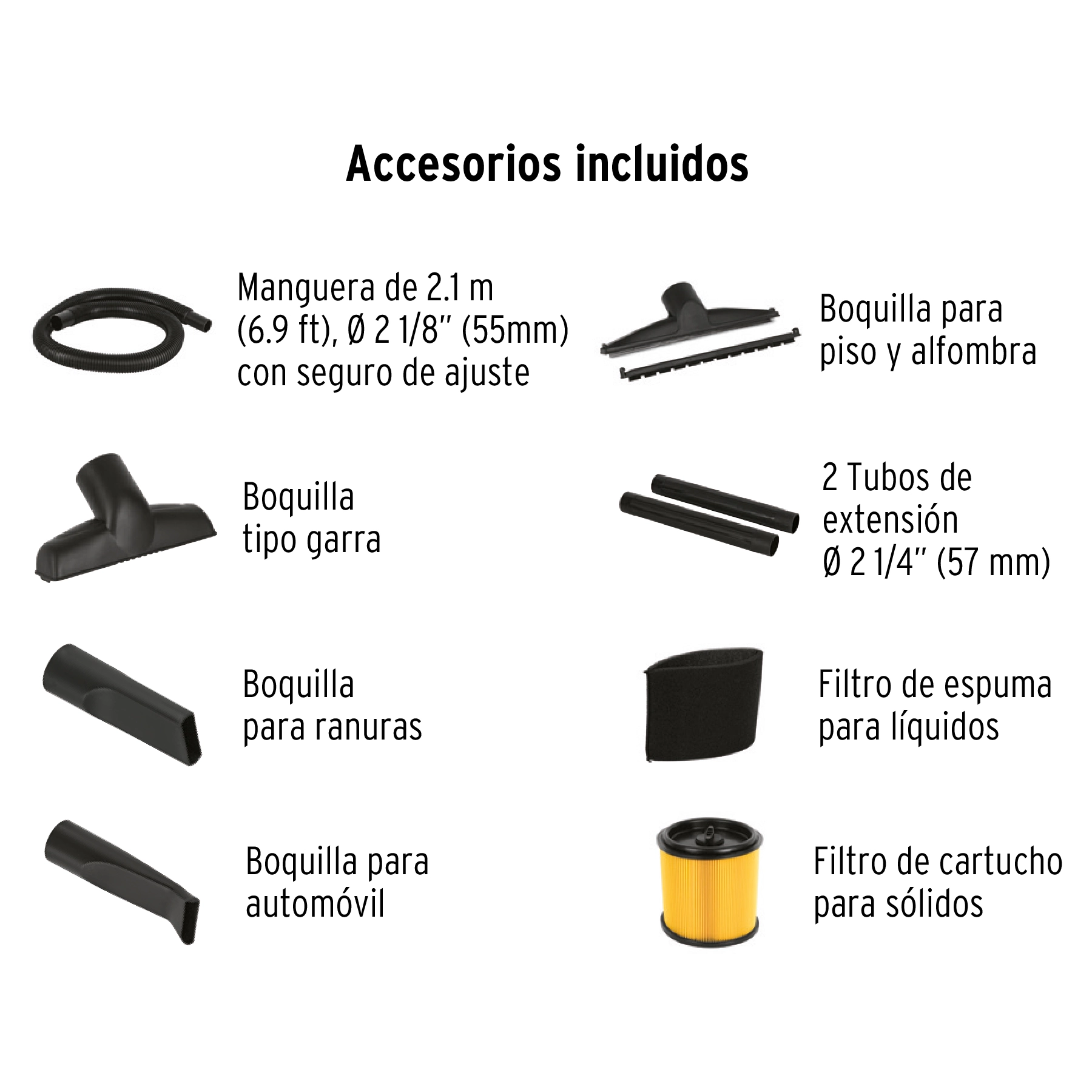 Aspiradora de sólidos y líquidos de 16 gal plástica Truper - Imagen 4