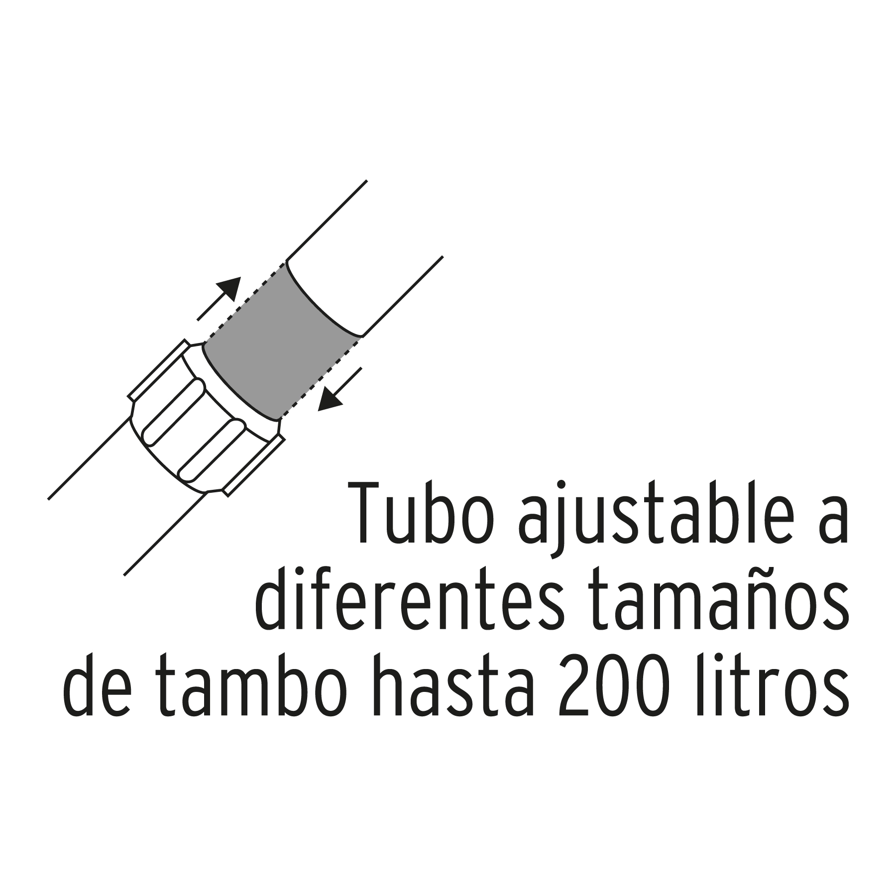Bomba extractora de ácidos con manivela Truper - Imagen 3