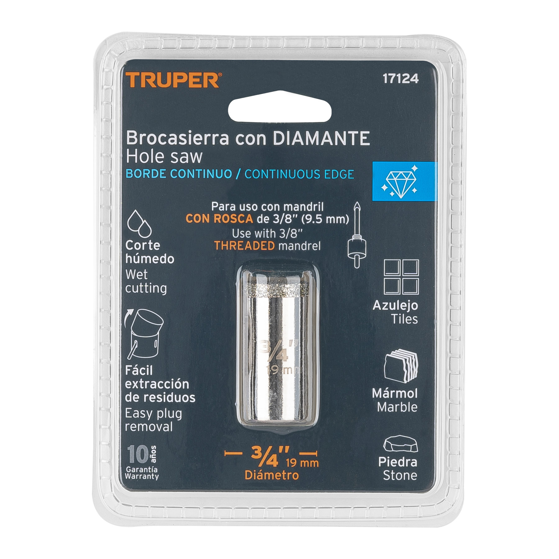 Brocasierra diamante 3/4" borde continuo - Imagen 2