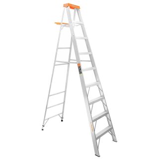 Escalera de tijera tipo ll 8 peldaños y bandeja Truper