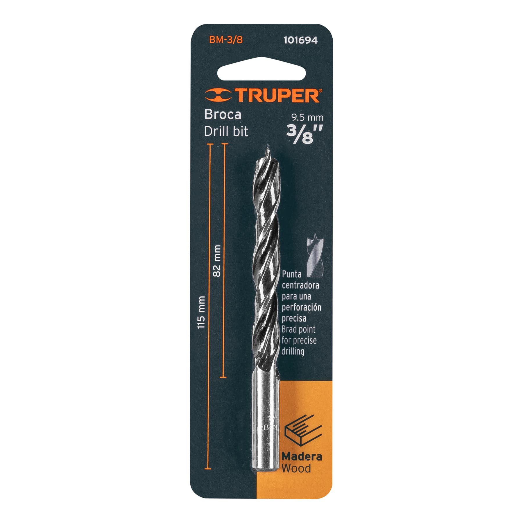 Broca para madera 3/8" Truper - Imagen 2