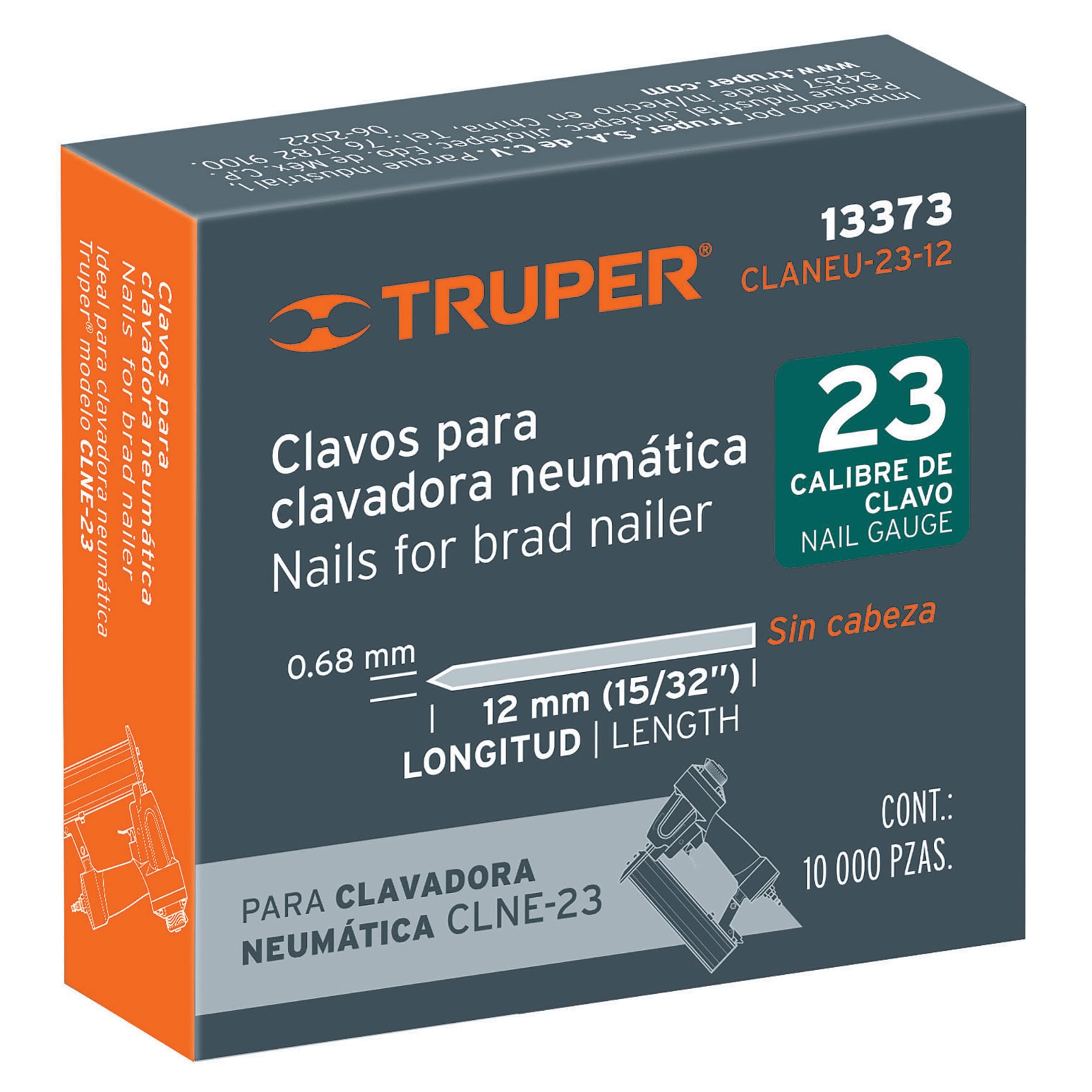 Caja con 10000 clavos calibre 23 12m - Imagen 2