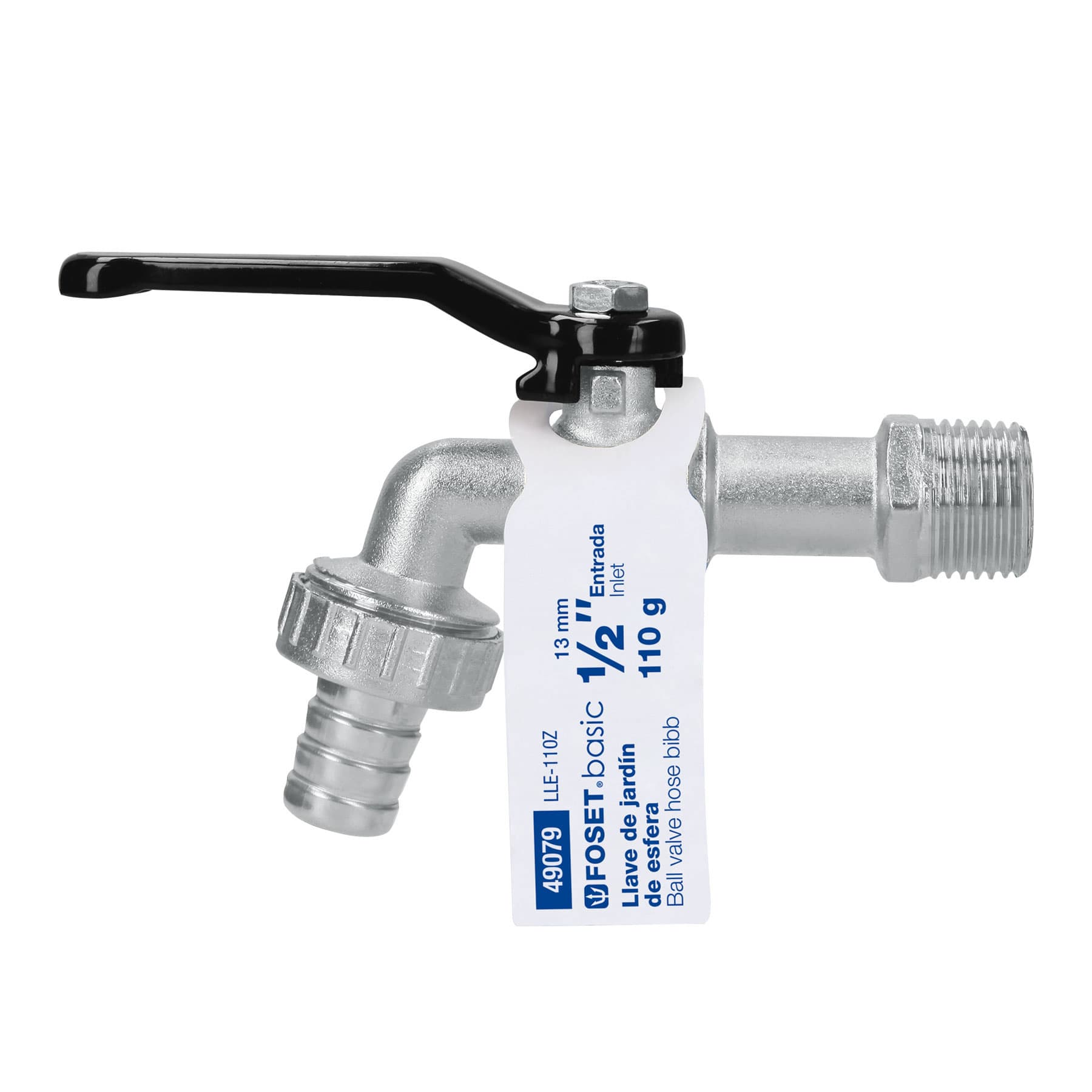 Llave esfera zinc de 1/2" Foset - Imagen 2